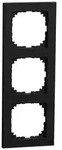MERTEN M-Pure-Rahmen3-fach, schwarz matt