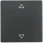 Berker Wippe mit Aufdruck Symbol Pfeile (anthrazit, samt)