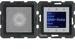Berker Radio Touch UP DAB+, Bluetooth mit Lautsprecher Q.1/Q.3/Q.7 (anthrazit samt)