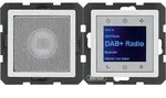 Berker Radio Touch UP DAB+, Bluetooth mit Lautsprecher Q.1/Q.3/Q.7 (polarwei&szlig;...