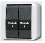 Jung WG 800 - Doppel-Taster - 2 Wechsler mit Schriftfeld