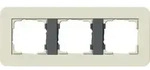Gira E3 Abdeckrahmen 3-fach, Sand Soft-Touch / Anthrazit