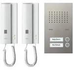 Acero pur Audio-Set f&uuml;r 2 Wohneinheiten, T&uuml;rstation edelstahl