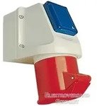 Walther 135 Mini-Kombi Wanddose, CEE 32A, 400V, 5polig + Schuko 16A, 230V - IP44