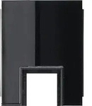 Gira Studio Adapter Leitungseinf&uuml;hrung 1fach f&uuml;r Kanal 15 x 15 mm (schwarz