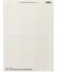 Gira Beschriftungsb&ouml;gen 62,0 x 62,0 mm
