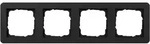 Gira Abdeckrahmen4-fach - E1 (schwarz matt)
