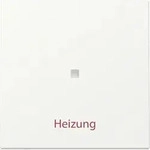Gira Wippe mit Kontrollfenster und Aufdruck "Heizung Ein/Aus" (reinwei&szlig;, seidenmatt)