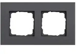 GIRA Abdeckrahmen 2-fach - Esprit (Aluminium anthrazit/lackiert)