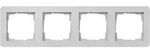 Gira Abdeckrahmen4-fach - E1 (grau matt)