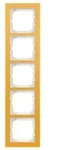 Busch-Axcent Pur Abdeckrahmen 5-fach, Glas Sonne