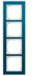 Busch-Axcent Pur Abdeckrahmen 4-fach, Glas Ozean