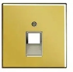 Abdeckung f&uuml;r IAE/UAE-Anschlussdose, 1-fach (Gold 24 Karat)