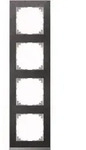 M-Pure Decor-Rahmen 4fach (Schiefer/aluminium)