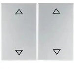 Berker Wippen mit Aufdruck Symbol Pfeile (Aluminium)