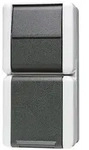 Jung WG 800 - SCHUKO-Steckdosemit Schalter Universal Aus-Wechsel