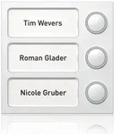 Portier Tastenmodul 3 Tasten (wei&szlig;)