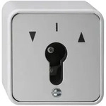 Gira IP 44 Schl&uuml;sselschalter, Taster 1polig (grau)