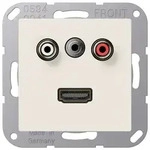 Jung Mutimedia-Einsatz Cinch Audio / Miniklinke 3,5 mm / HDMI (wei&szlig;)