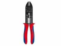 Knipex Crimpzange für isolierte Kabelschuhe + Kabelverbinder, 0,5 - 6 mm2