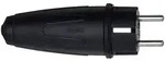 Merten Vollgummi-SCHUKO-Stecker IP44,schwarz