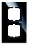 Abdeckrahmen carat, 2-fach (Glas schwarz)