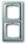 Abdeckrahmen, 2-fach (Edelstahl)
