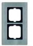 Abdeckrahmen carat, 2-fach (Edelstahl)