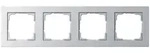 GiraAbdeckrahmen 4-fach - E2 (alu)