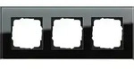 GIRA Abdeckrahmen 3-fach - Esprit (Glas schwarz)