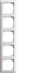 Gira Abdeckrahmen Standard 55, 5-fach (reinwei&szlig;, seidenmatt)