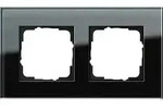 GIRA Abdeckrahmen 2-fach - Esprit (Glas schwarz)