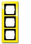 Abdeckrahmen Busch-axcent, 3-fach (gelb)