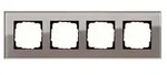 GIRA Abdeckrahmen 4-fach - Esprit (Glas Umbra)