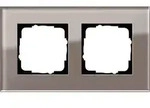 GIRA Abdeckrahmen 2-fach - Esprit (Glas Umbra)