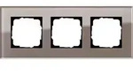 GIRA Abdeckrahmen 3-fach - Esprit (Glas Umbra)