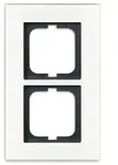 Busch-Jaeger Abdeckrahmen carat, 2-fach (Wei&szlig;glas)