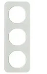 Abdeckrahmen R.1, 3-fach (Glas/ polarwei&szlig;)