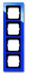 Abdeckrahmen Busch-axcent, 4-fach (blau)
