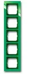 Abdeckrahmen Busch-axcent, 5-fach (gr&uuml;n)