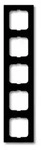 Abdeckrahmen future linear, 5-fach (schwarz matt)