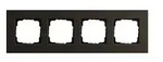GIRA Abdeckrahmen 4-fach - Esprit (Aluminium Braun)