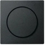 Merten Zentralplatte mit Drehknopf, System M (anthrazit matt)