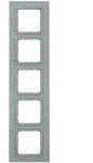 Berker Abdeckrahmen B.7 Glas, 5-fach (alu)