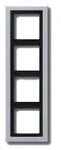 Rahmen LS-design - 4-fach (Aluminium)
