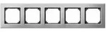 M-Plan Metallrahmen, 5fach (Platinsilber)