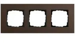 GIRA Abdeckrahmen 3-fach - Esprit (Linoleum-Multiplex Dunkelbraun)