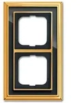 Busch-Jaeger Abdeckrahmen Busch-dynasty&reg;, 2-fach (Messing poliert, anthrazit)