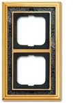 Busch-Jaeger Abdeckrahmen Busch-dynasty&reg;, 2-fach (Messing poliert, Dekor,...