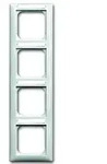 Abdeckrahmen Busch-balance&reg; SI, Sichtfenster und Beschriftungstr&auml;ger, 4-fach